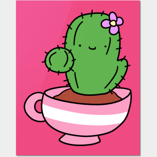 Teacup Cactus Posters and Art